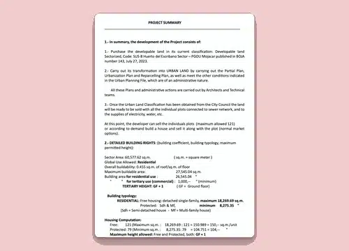 SUMMARY FOR INFORMATIONAL PURPOSES_